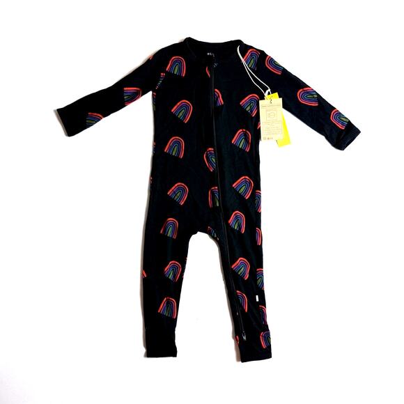 Kyte‎ 3T Clementine Rainbow romper double zip NWT